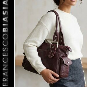 Francesco Biasia Italy Leather Satchel
